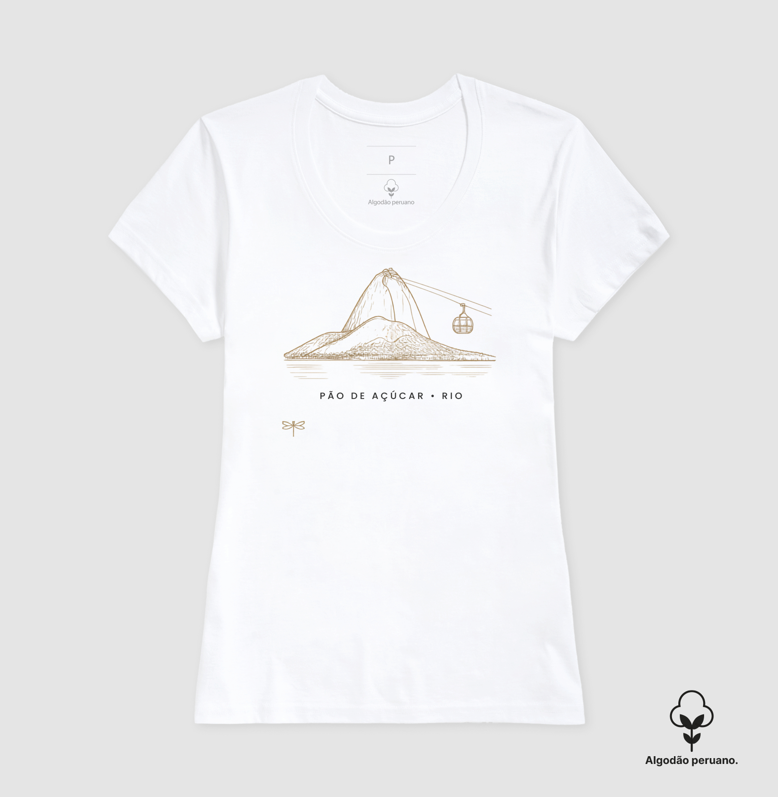 Camiseta Algodão Peruano Pão de açucar - Imagem 5