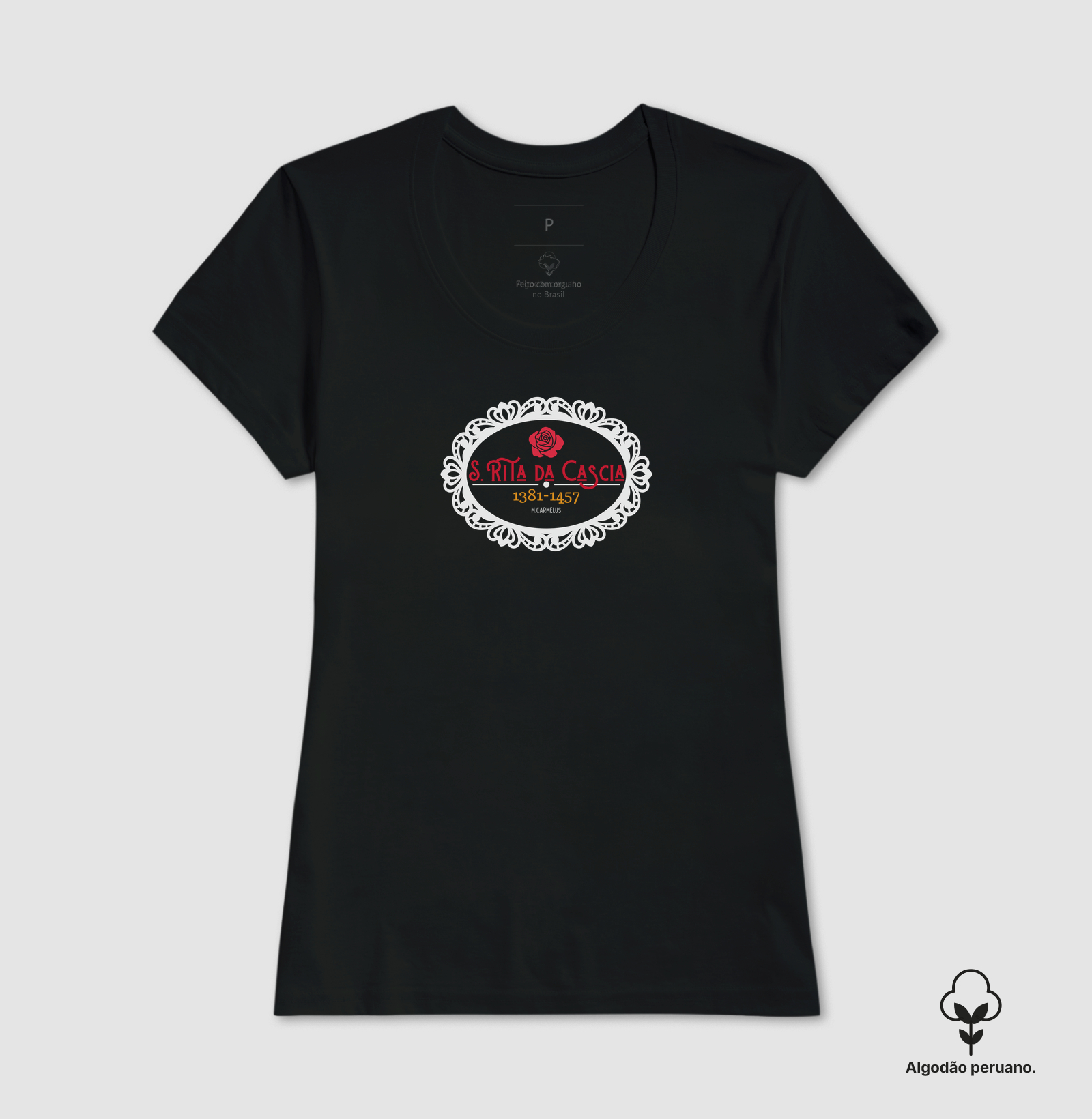 Camiseta Feminina - Santa Rita de Cássia - Imagem 3