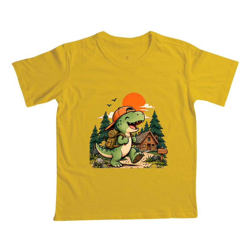 Camiseta Infantil | Dinossauro Aventureiro - Imagem 8