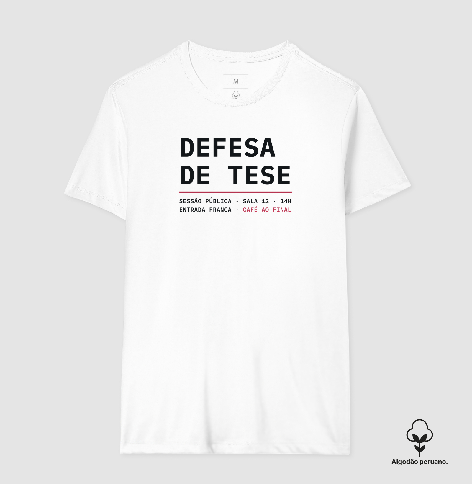 Camiseta Pima Masculina Defesa de Tese - Imagem 6