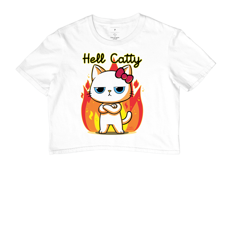 Camiseta Gato Sincero Hell Catty - Imagem 3
