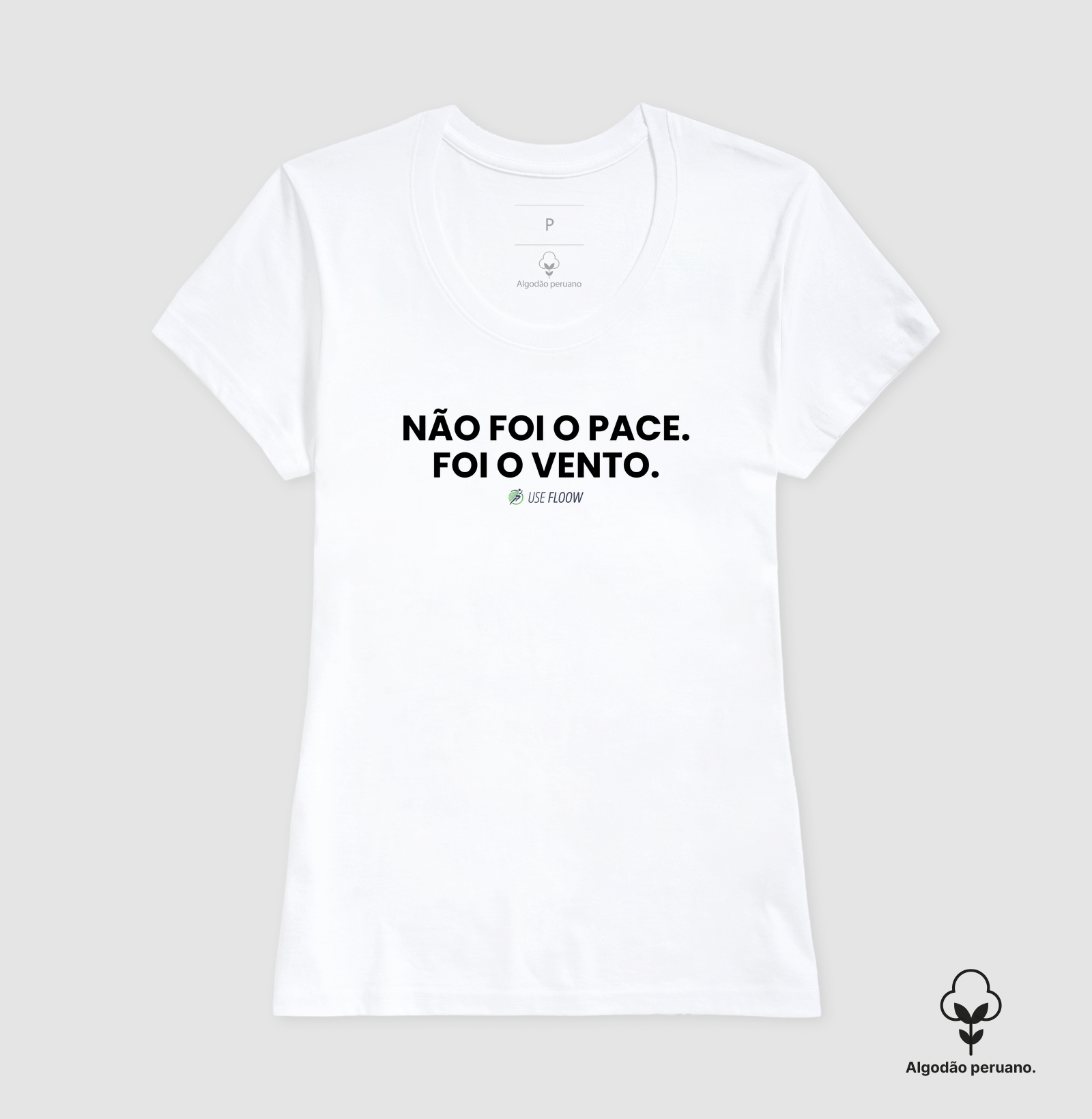 Camiseta Algodão Peruano Corrida - Não Foi O Pace. Foi O Vento. - Imagem 6