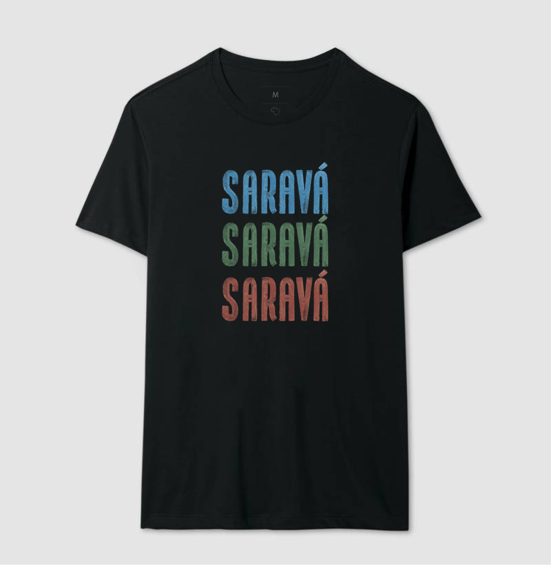 Camiseta Branca Unissex Saravá Brasilidades 100% Algodão - Imagem 2
