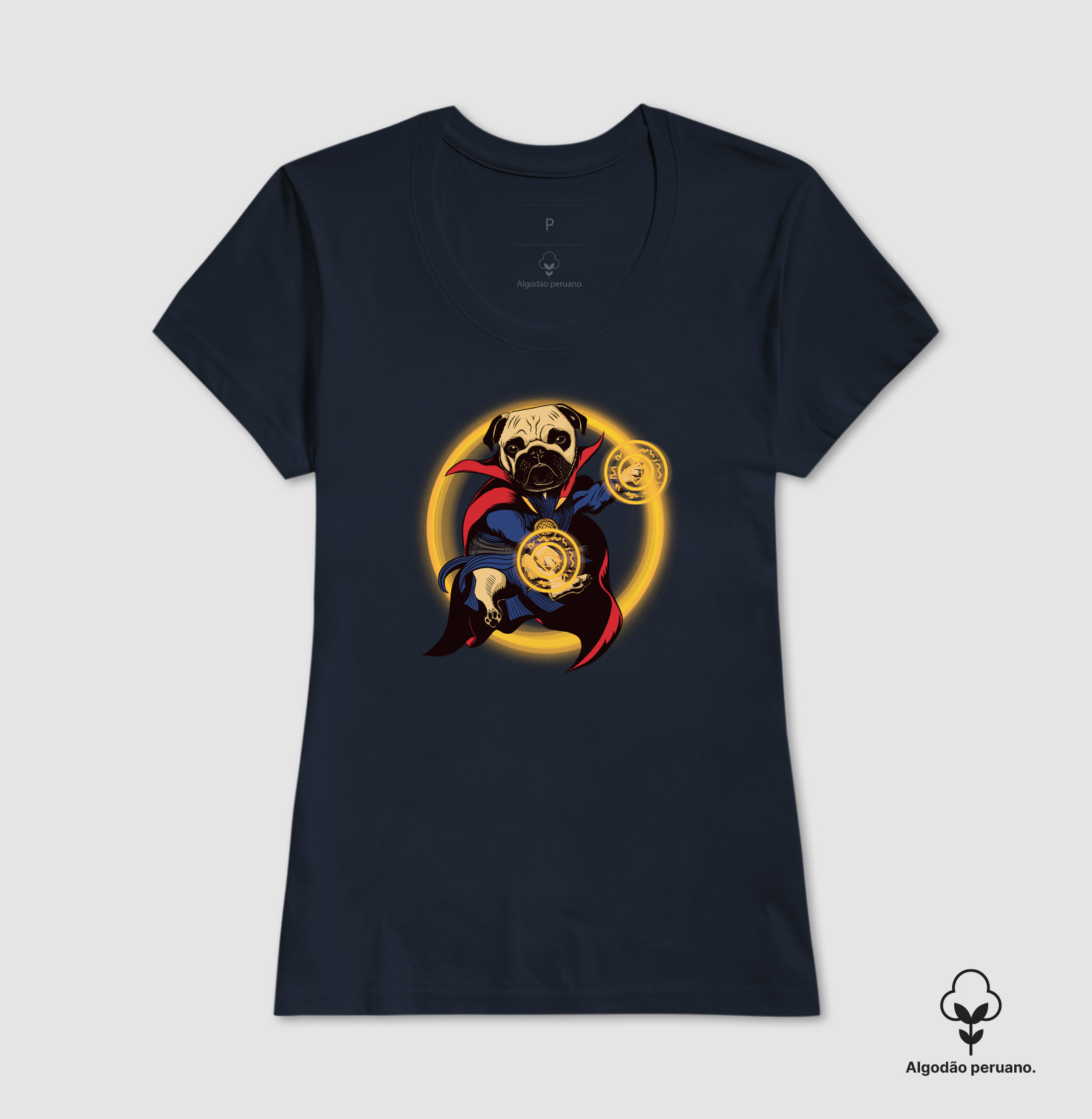 Camiseta Algodão Peruano Cachorro Estranho - Imagem 5