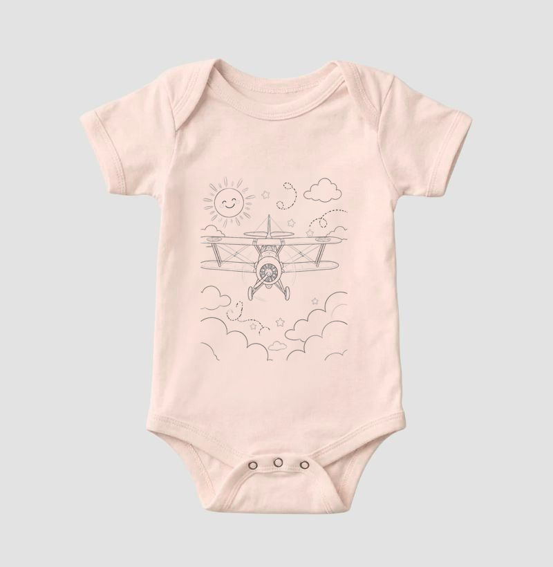 Bodyinfantil Estampa Aviãozinho Céu   - Imagem 3