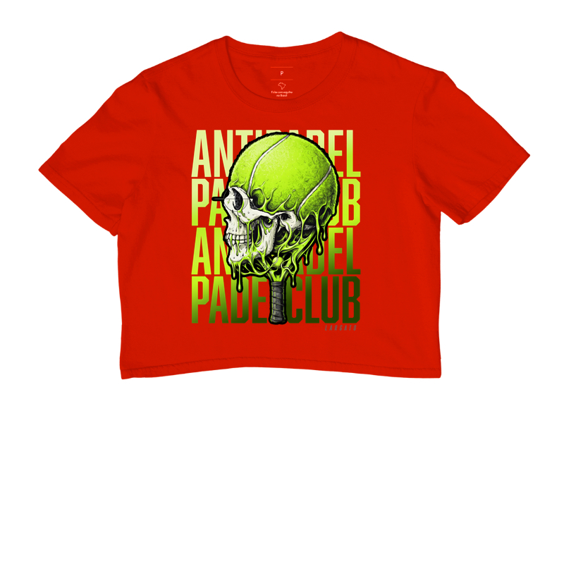 Camiseta Anti-Padel Caveira Verde - Imagem 7