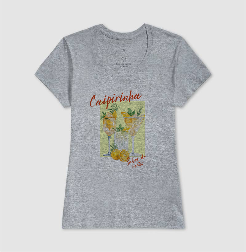 Camiseta Algodão Premium Caipirinha – Sabor do Verão - Imagem 9