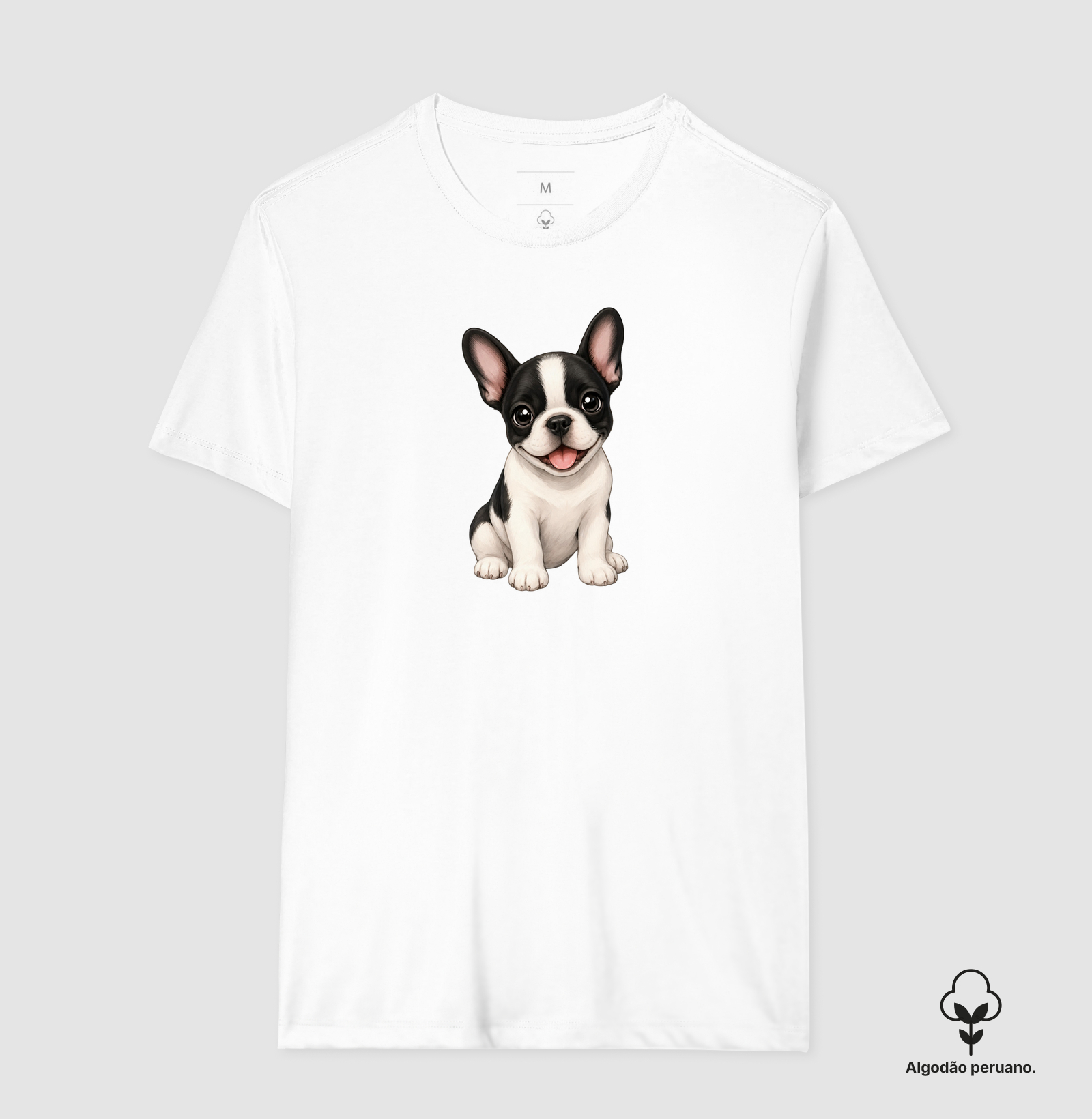 Bulldog (Buldogue) Francês Preto e Branco - Desenho Animado - Imagem 6