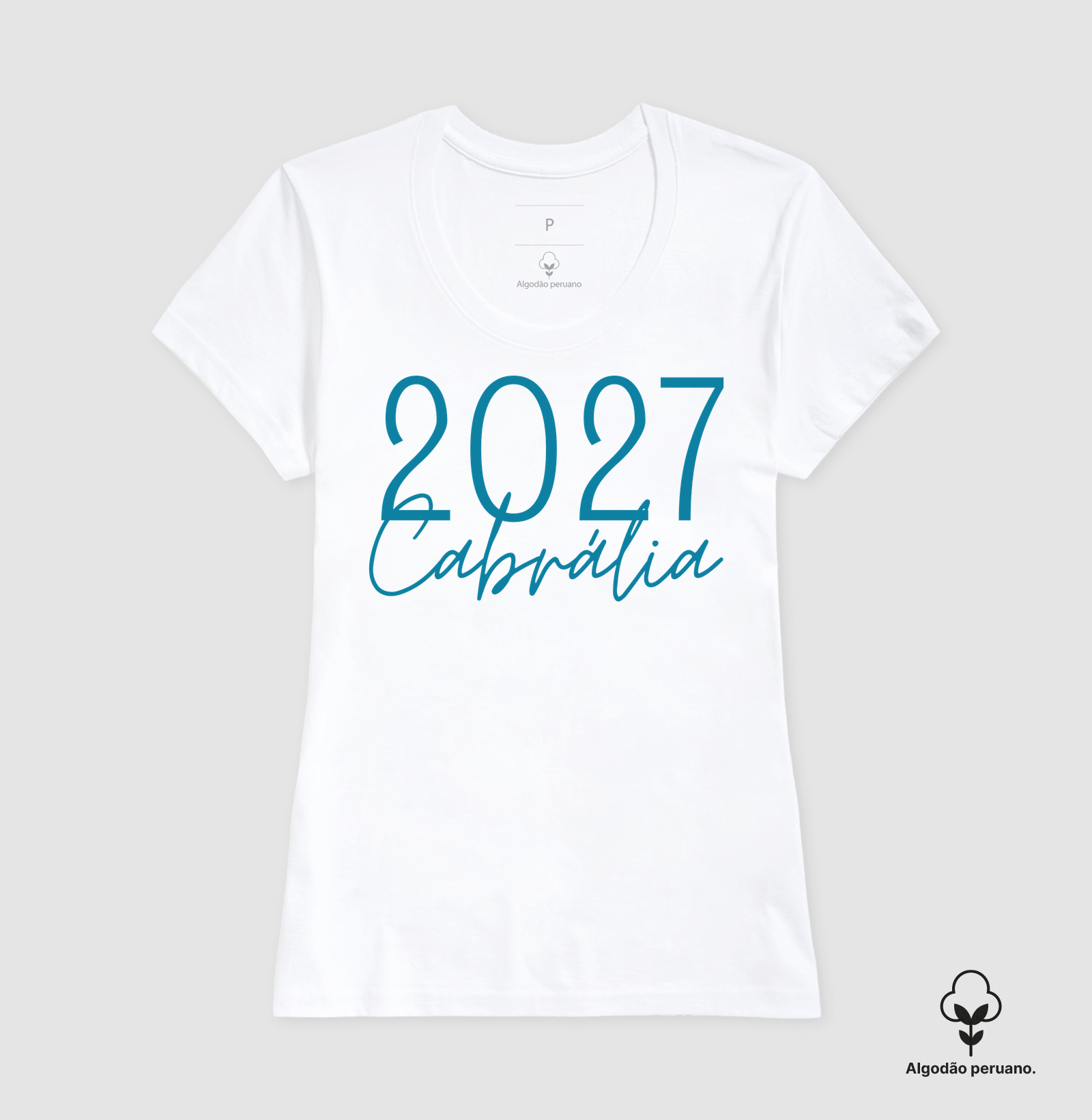 Camiseta Cabrália 2027 – Réveillon na Bahia Algodão Peruano - Imagem 5