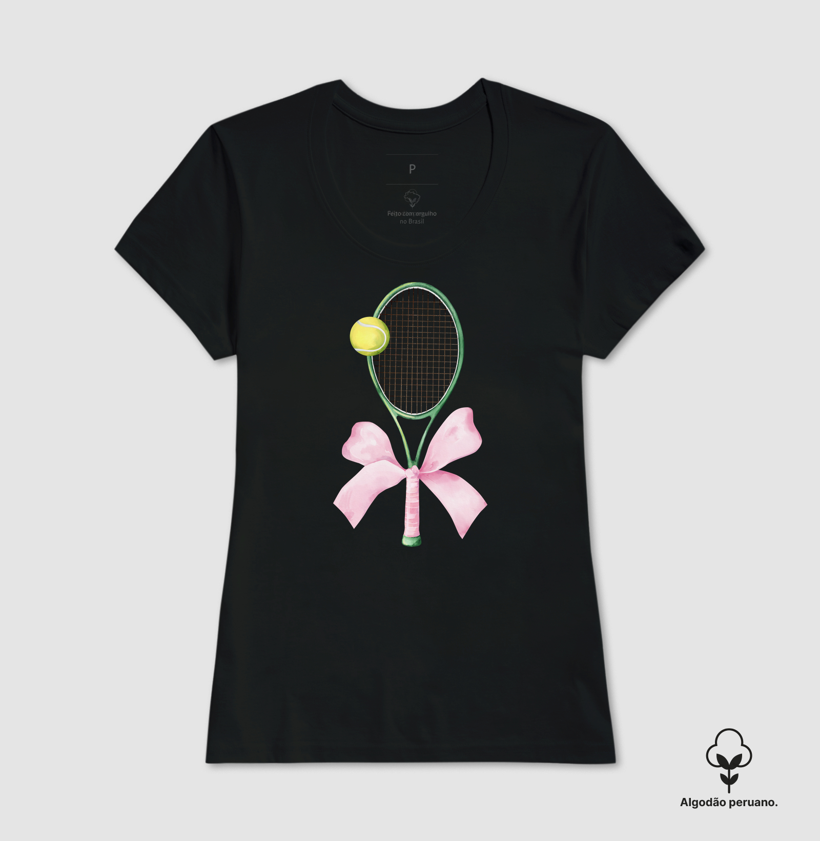 Raquete com Laço Rosa - Imagem 6