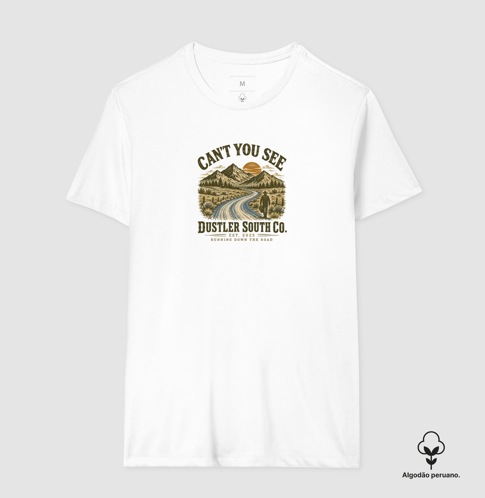 Camiseta Country Masculina Can’t You See – Running Down The Road Dustler South Co. - Imagem 2