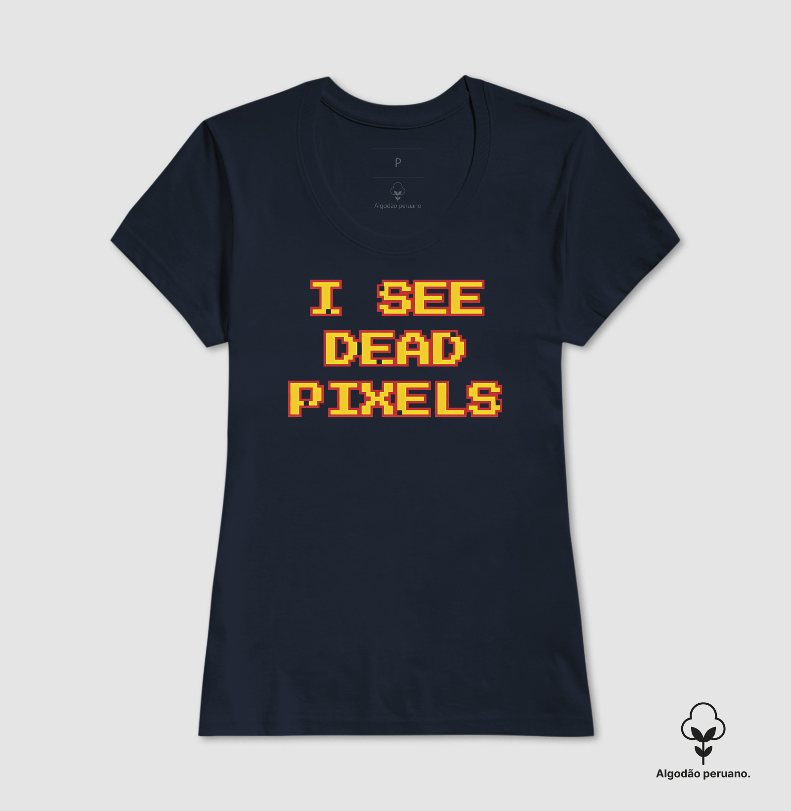 Camiseta Algodão Peruano I See Dead Pixels - Imagem 4
