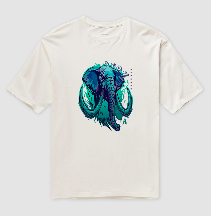 Camiseta Oversized Elefante | Origem Eterna — Aion Abstract - Imagem 5