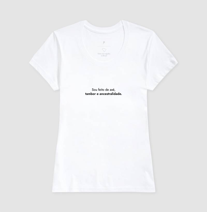 Camiseta Umbanda Sou Feito de Axé – Estampa Escura - Imagem 3