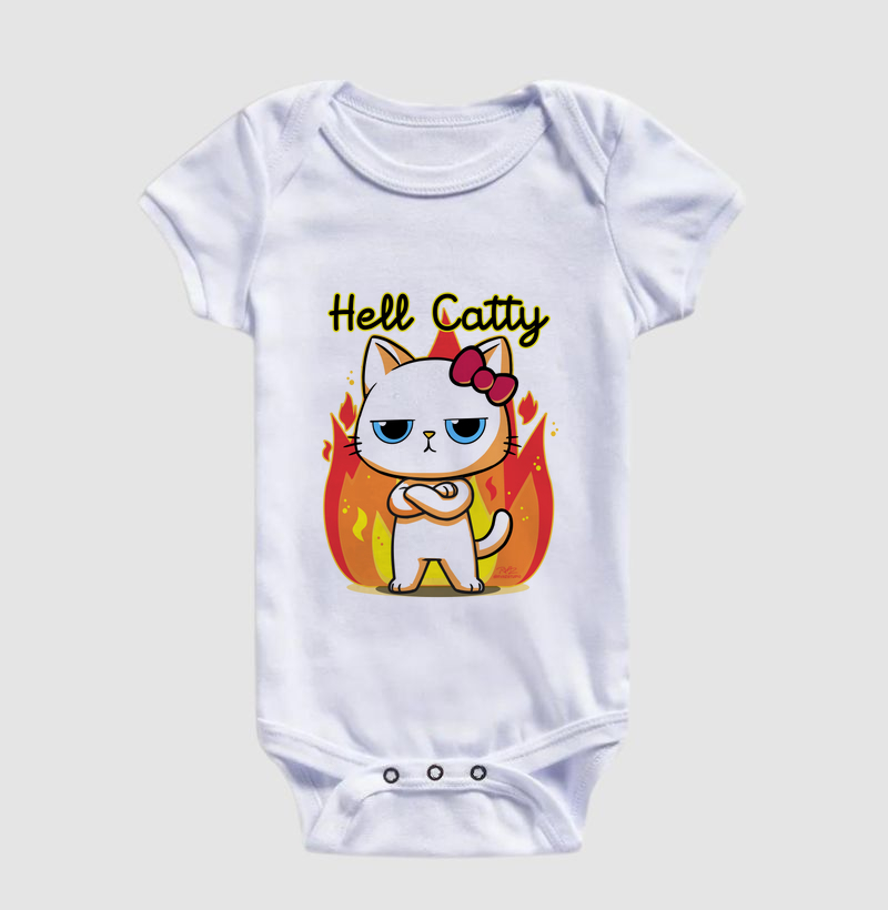 Camiseta Gato Sincero Hell Catty - Imagem 3
