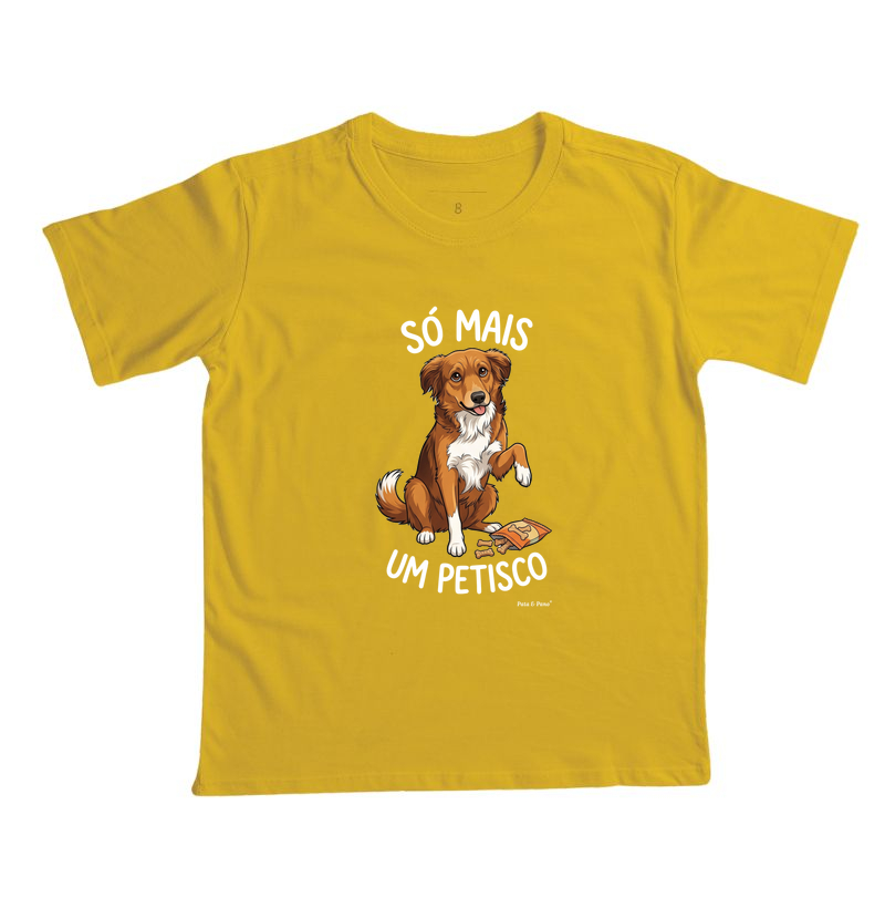 CAMISETA INFANTIL NOSSO MASCOTE PETISCO - Imagem 3