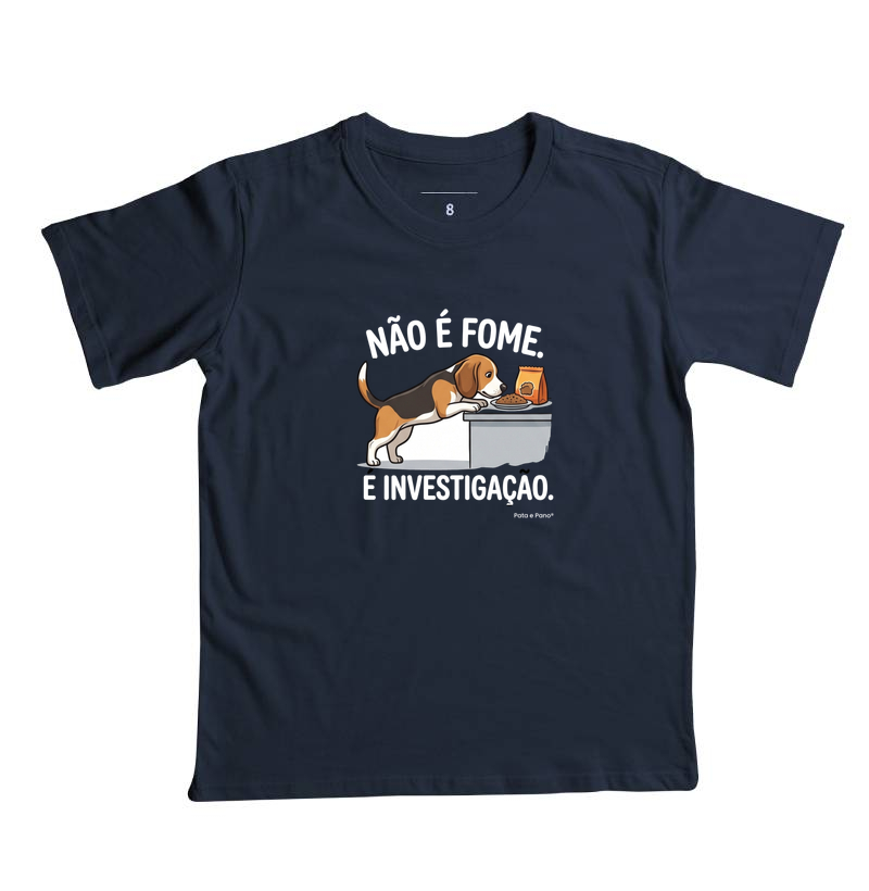 CAMISETA INFANTIL BEAGLE INVESTIGAÇÃO - Imagem 6