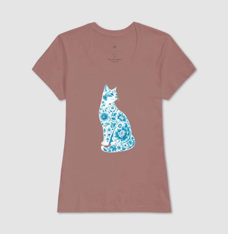 Gato Floral Azul - Imagem 17