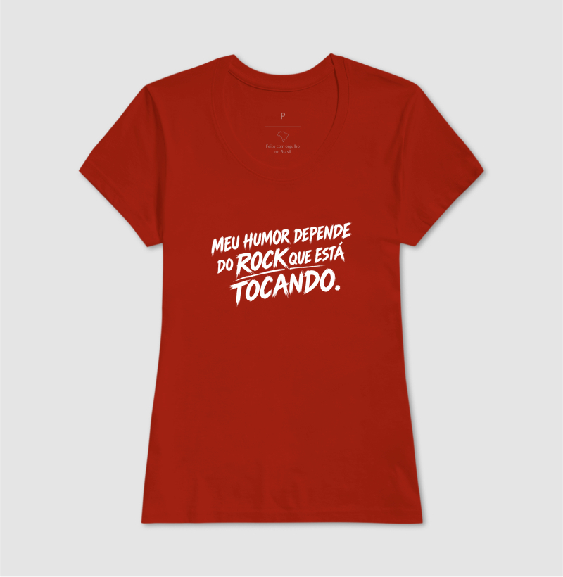 Camiseta Meu Humor Depende do Rock que Está Tocando - Imagem 10
