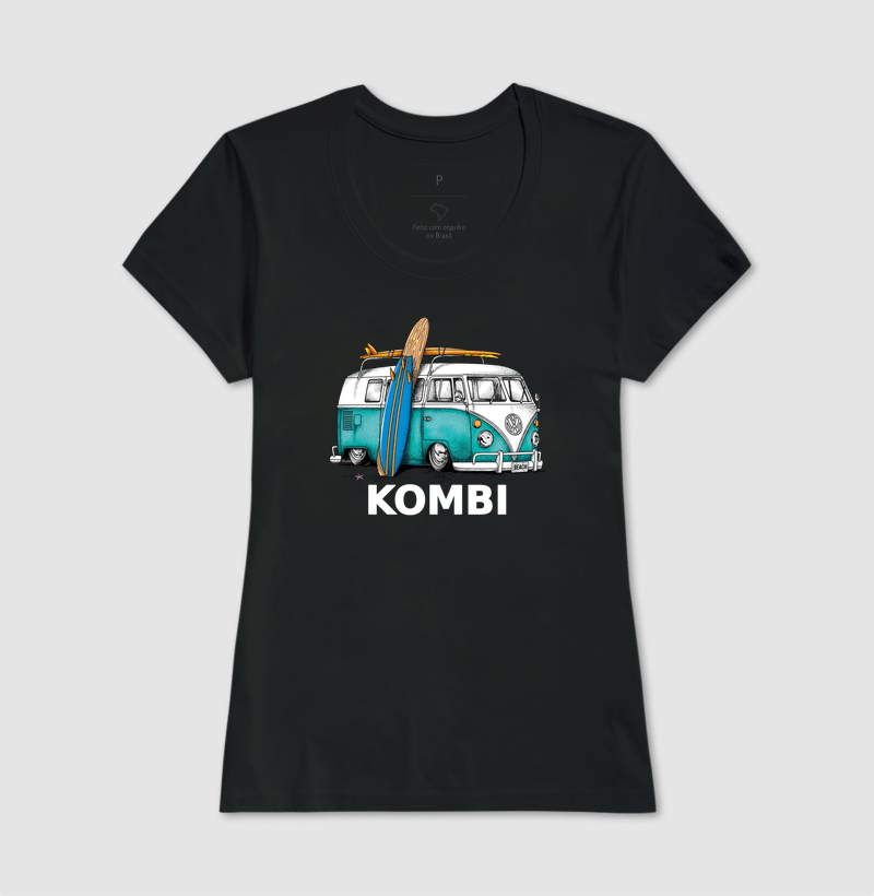 Kombi Surf Beach - VW Vintage Verde e Pranchas - Estilo Surfista Retrô - Imagem 3