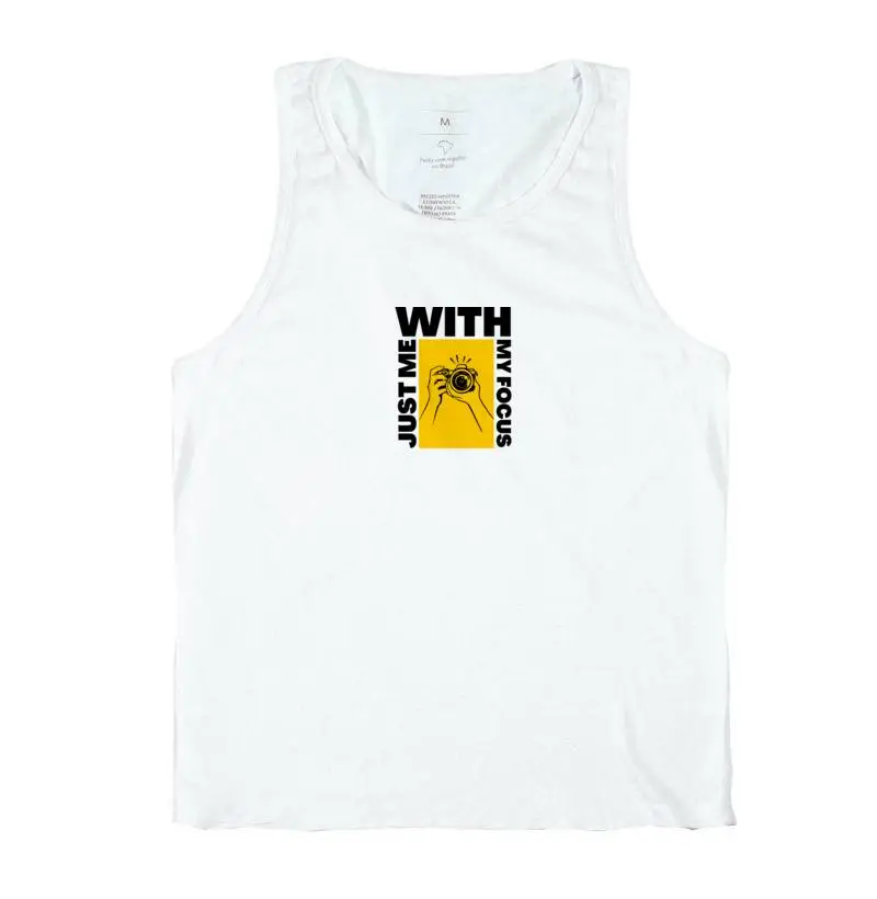 Camiseta regata Just Me with My focus - Imagem 2