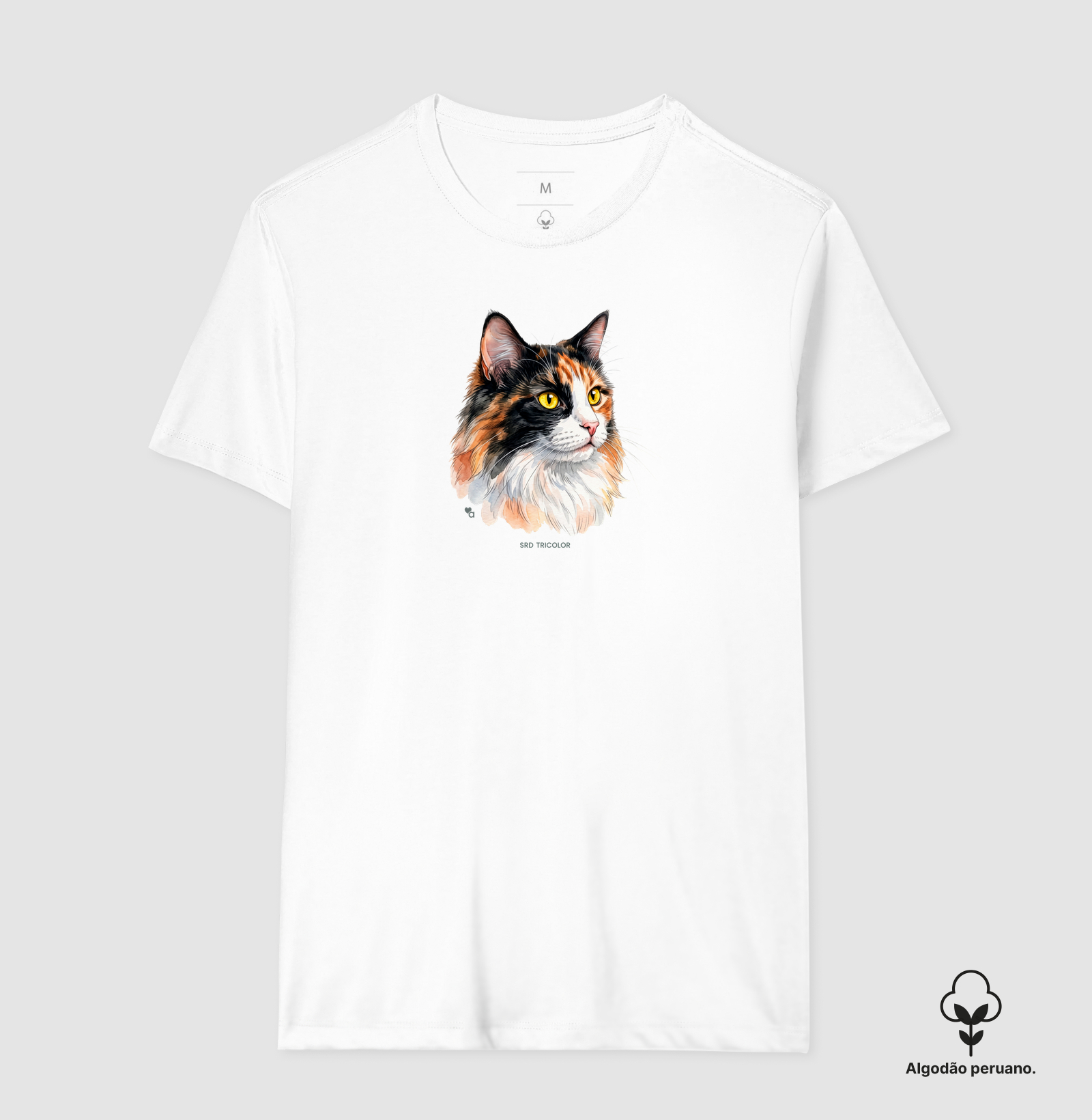 Gatos - SRD Tricolor - Algodão Peruano - Imagem 7