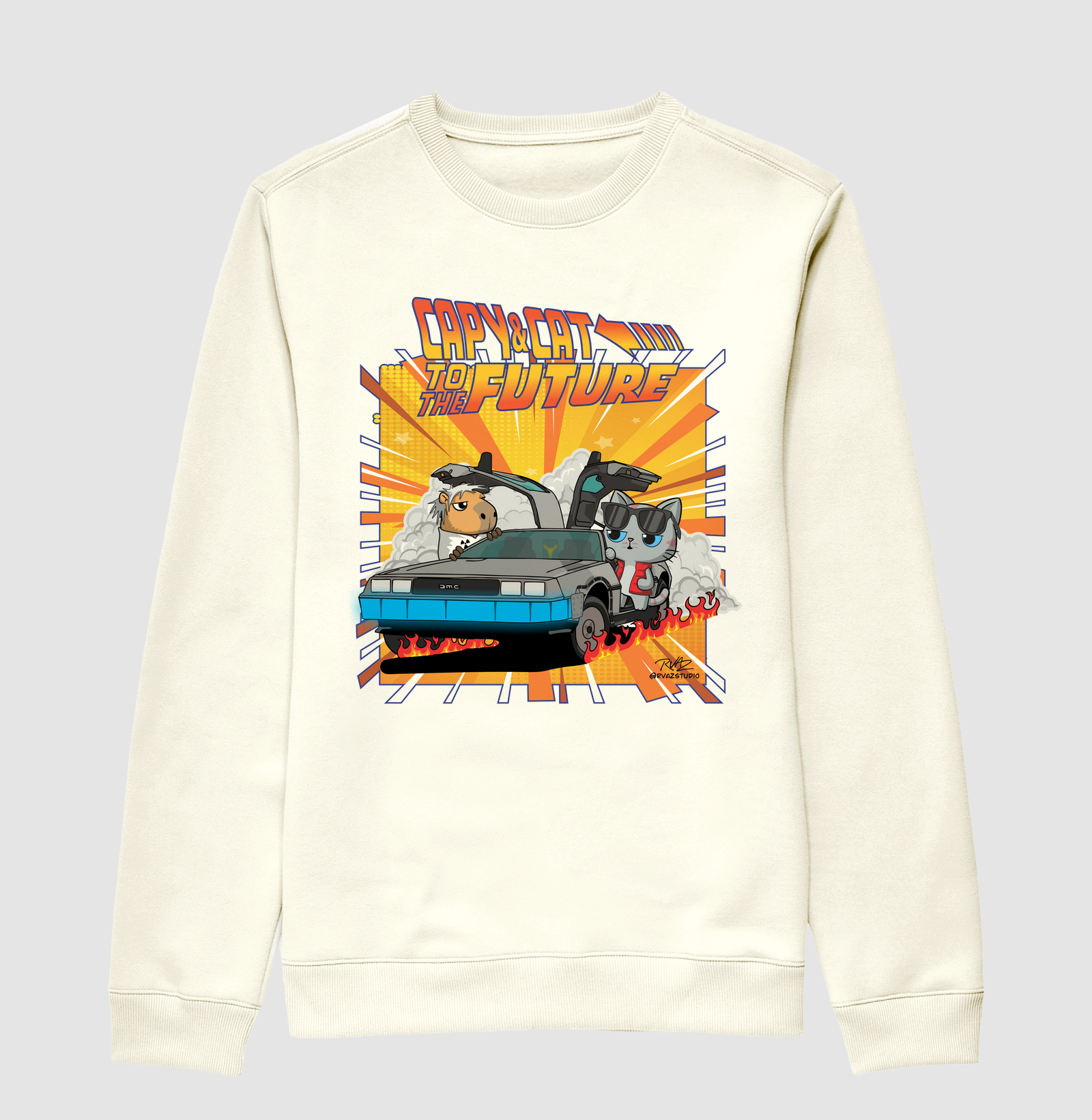 Camiseta Capy & Cat to the Future - Imagem 2