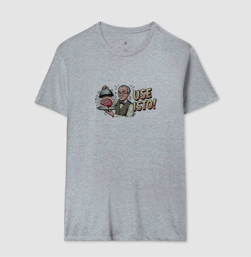 Camiseta Unissex Algodão Use Isto Cérebro - Imagem 8