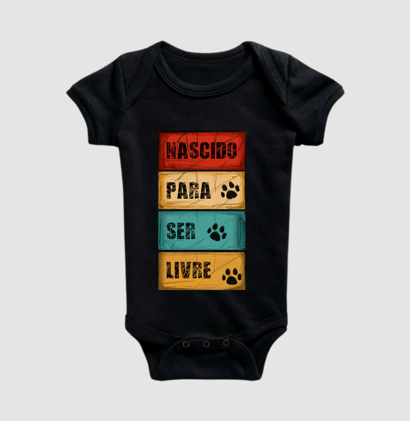 Body Infantil Nascido para Ser Livre - Imagem 2