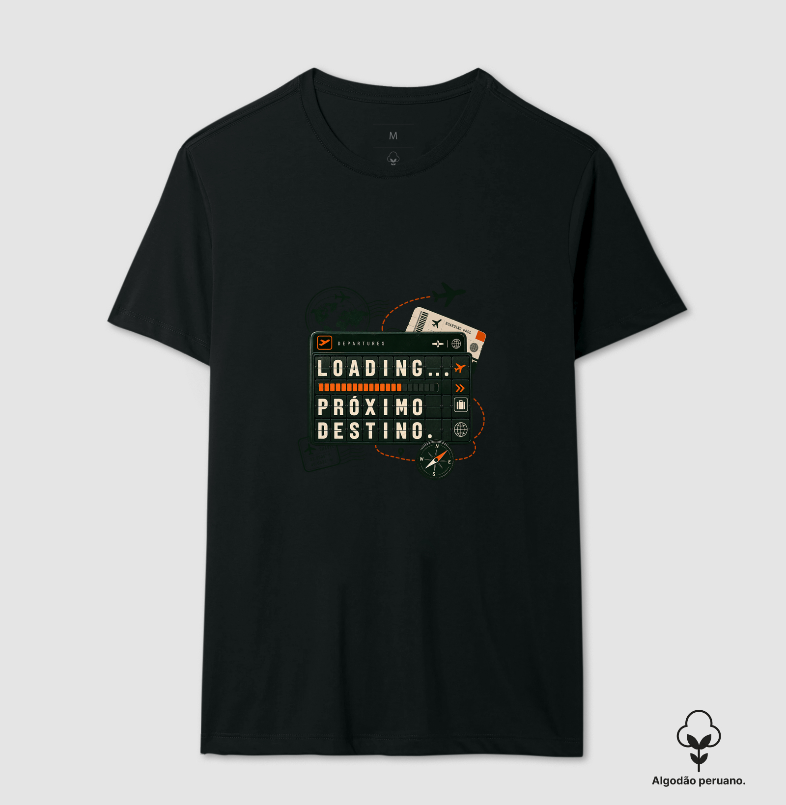 Camiseta Algodão Peruano | Loading... Próximo Destino - Imagem 4