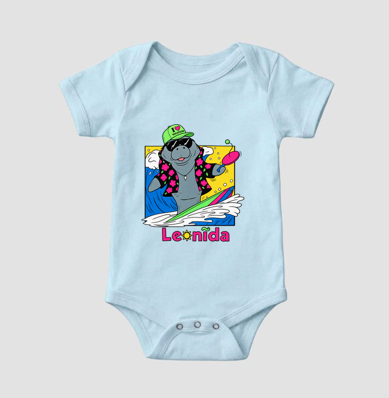 Body Infantil GTA 6 Jason – Leonida Surf com Peixe Boi / Manatee - Imagem 4