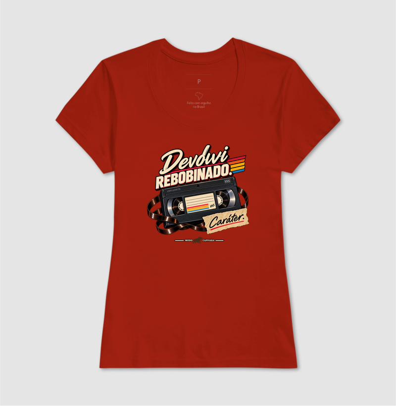 DEVOLVI REBOBINADO - Modo capivara - Camiseta - Imagem 13
