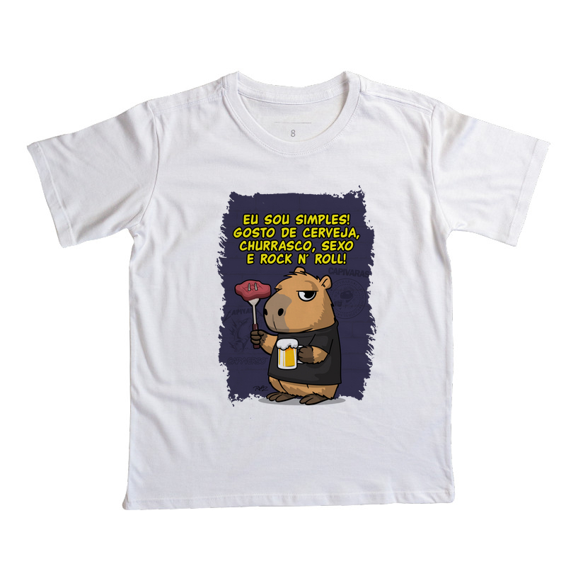 Capivara Rock Simples - Imagem 3