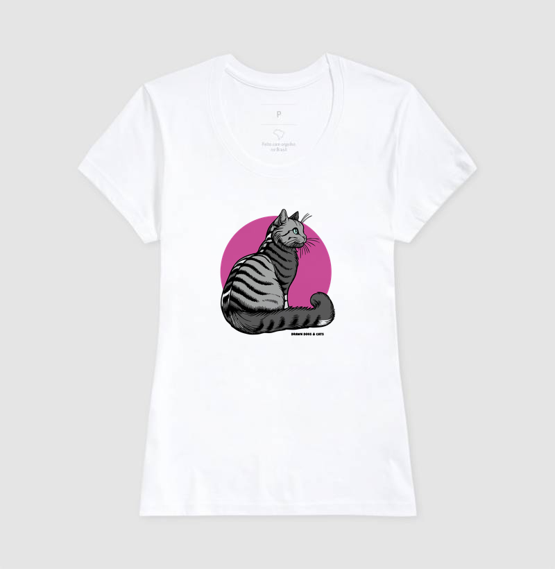 Gato cinza e fundo rosa - Imagem 6