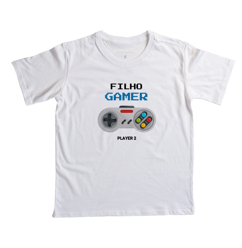Camiseta Infantil Filho Gamer Player 2 - Imagem 5