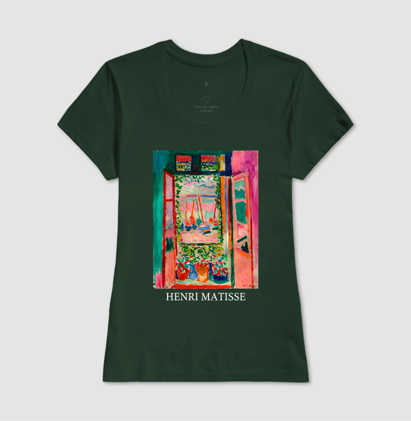 Camiseta Pintura Fauvista A Janela Aberta Matisse  - Imagem 13