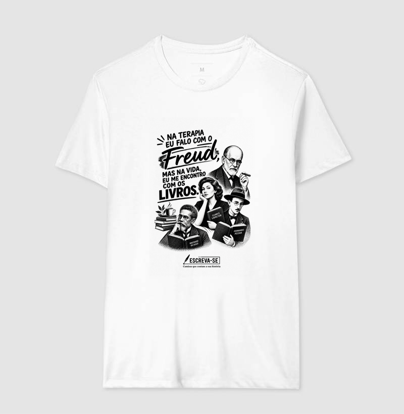 Na terapia eu falo com o Freud, mas na vida eu me encontro com os livros.  - Imagem 4