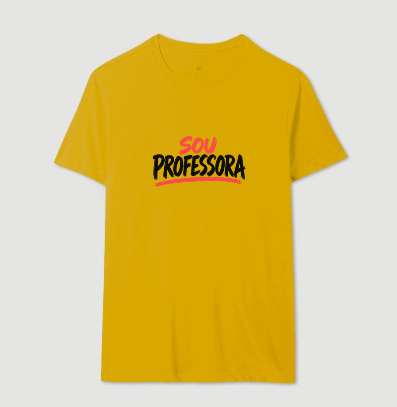 Camiseta Sou Professora - Letras Pretas - Imagem 9