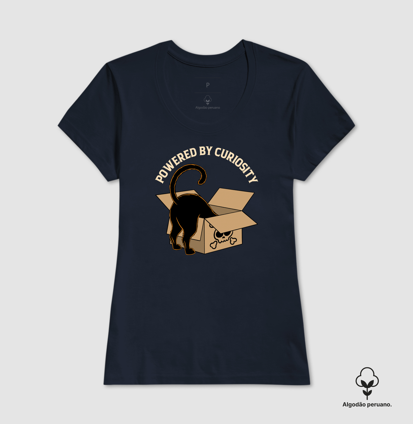 Camiseta Algodão Peruano Curiosidade do Gato - Imagem 5