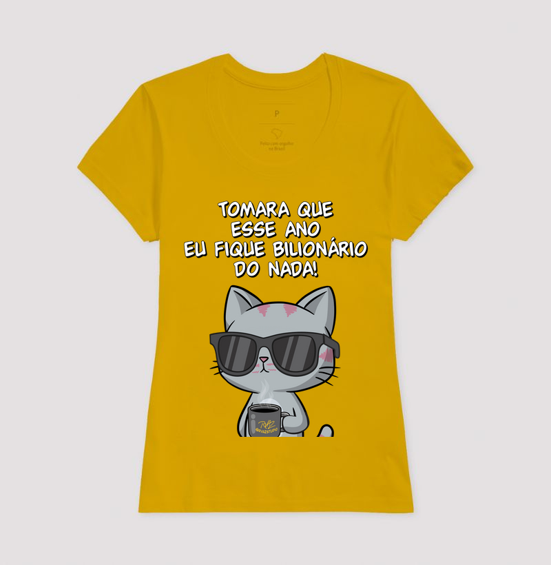 Camiseta Gato Sincero Bilionário - Imagem 15