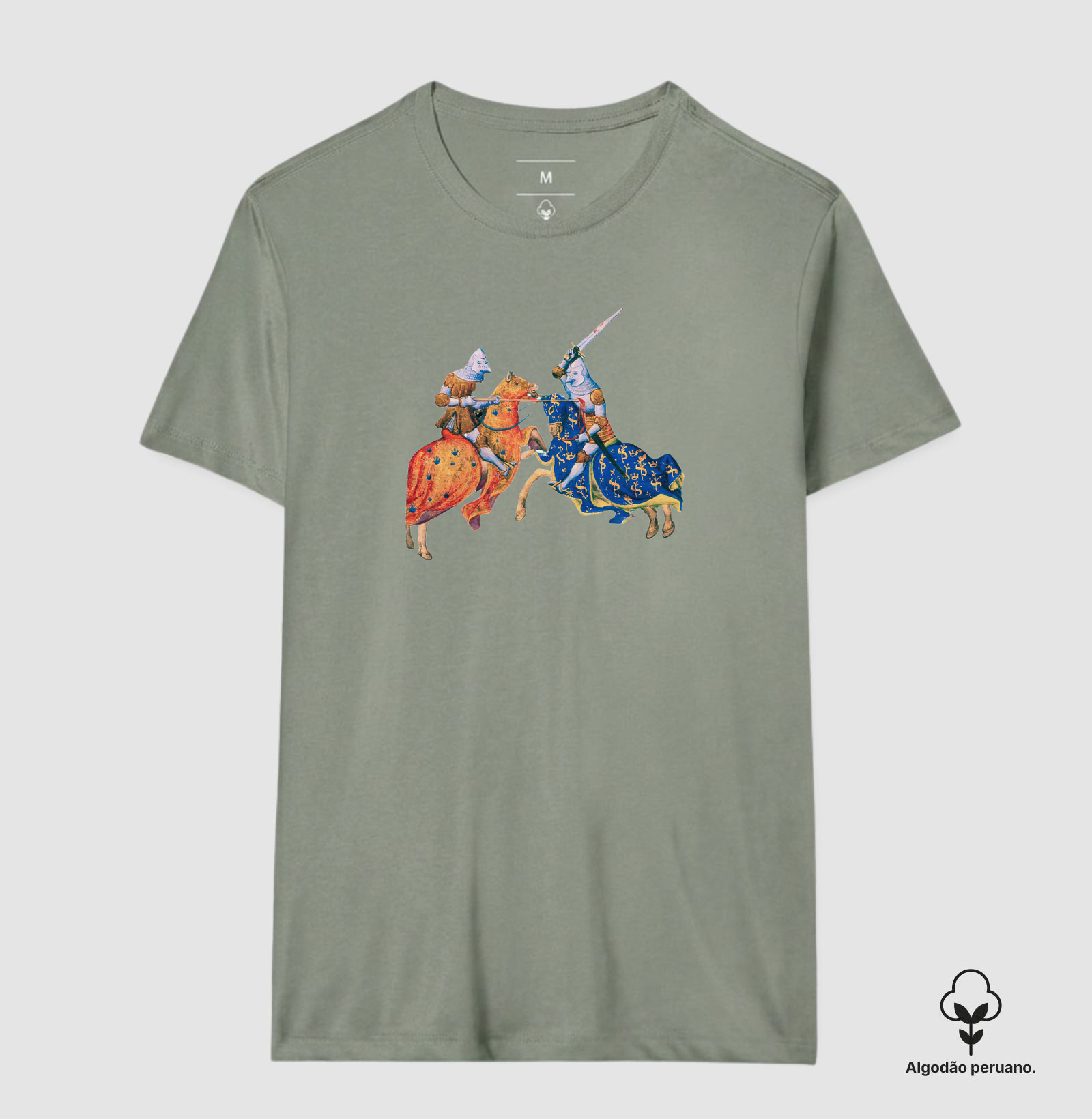 Camiseta Algodão Peruano O Encontro das Lanças – Manuscrito Histoire Romaine - Imagem 6