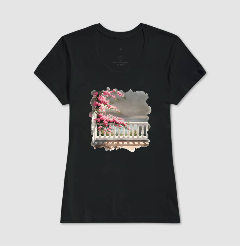 Camiseta Algodão Premium - Varanda Mediterrânea  - Imagem 3