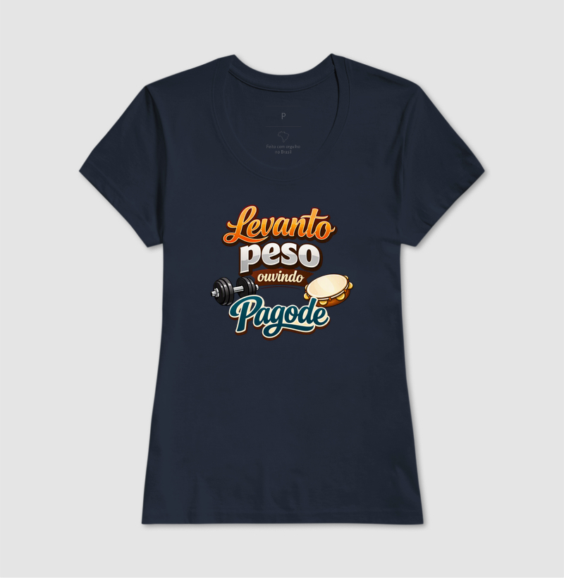camiseta levanto peso ouvindo pagode - Imagem 7