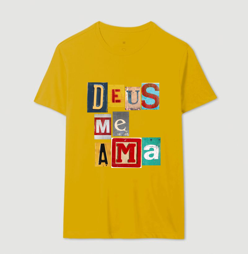 Camiseta Cristã Deus Me Ama - Imagem 14
