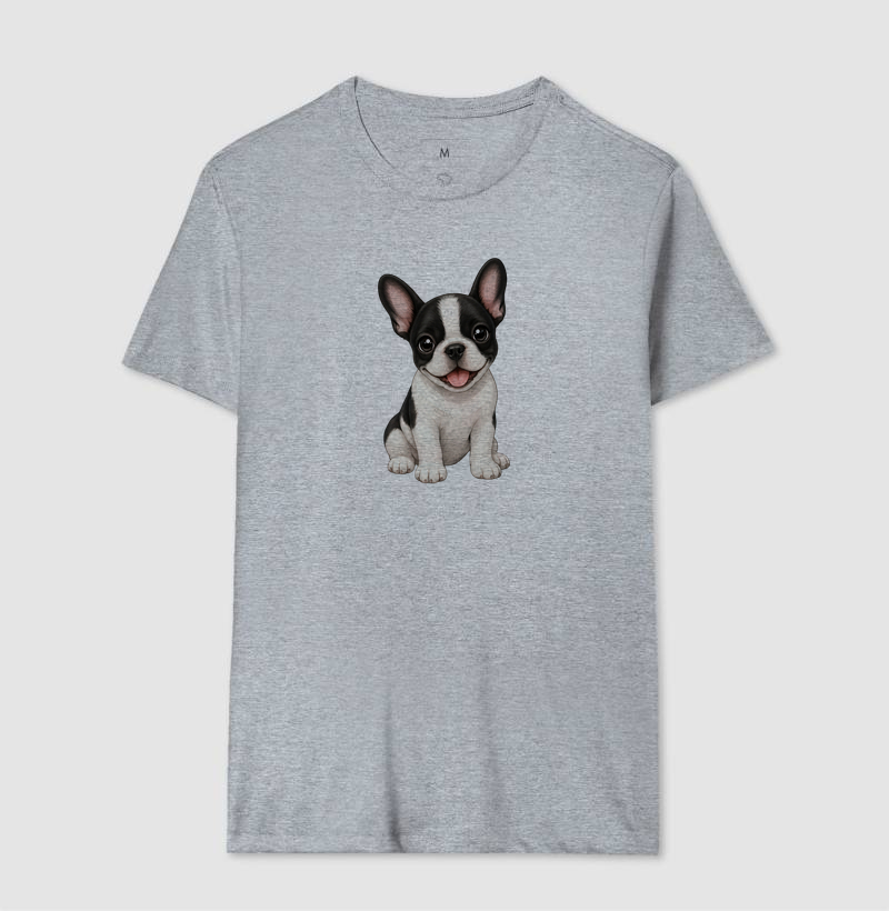 Bulldog (Buldogue) Francês Preto e Branco - Desenho Animado - Imagem 8