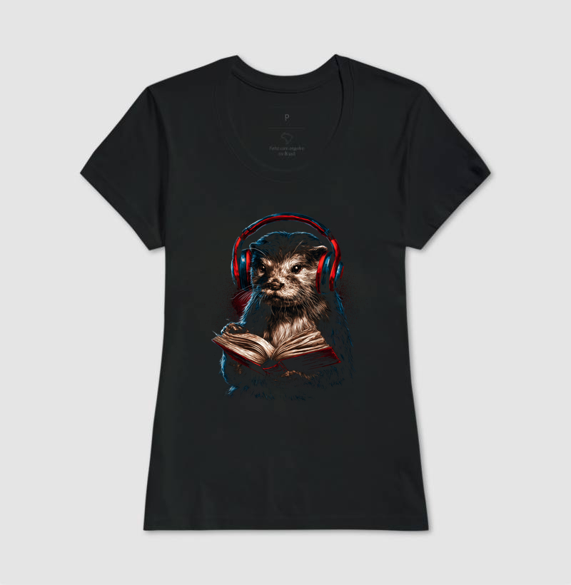 Camiseta Lontra Leitora - Imagem 3