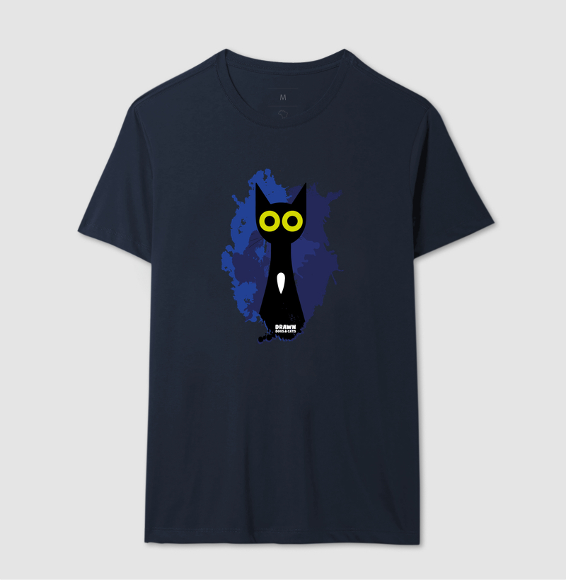 Gato preto com fundo azul - Imagem 8