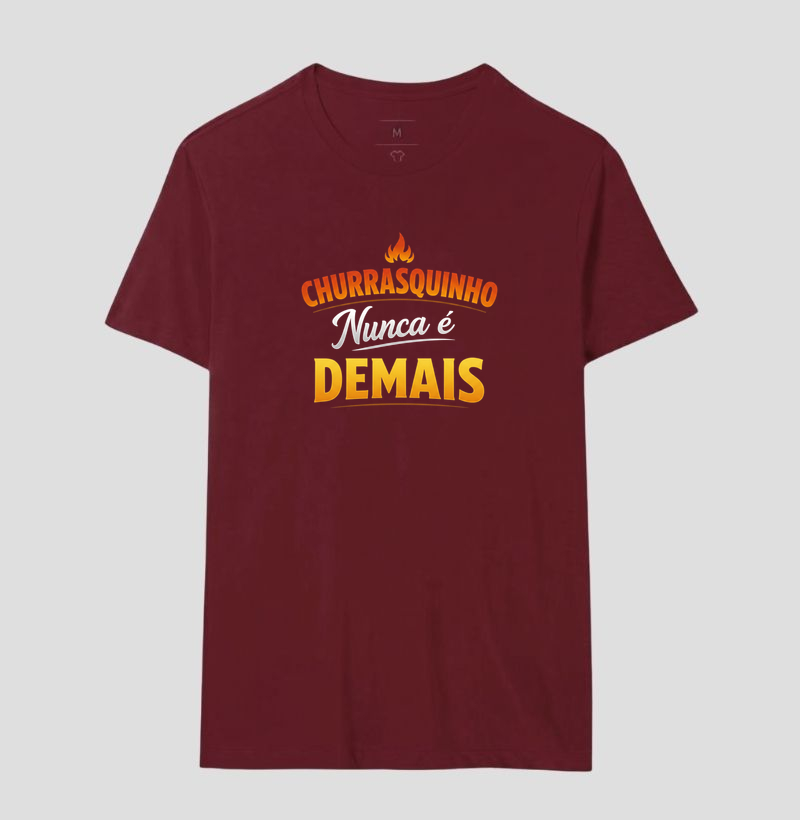 camiseta churrasquinho nunca é demais - Imagem 8