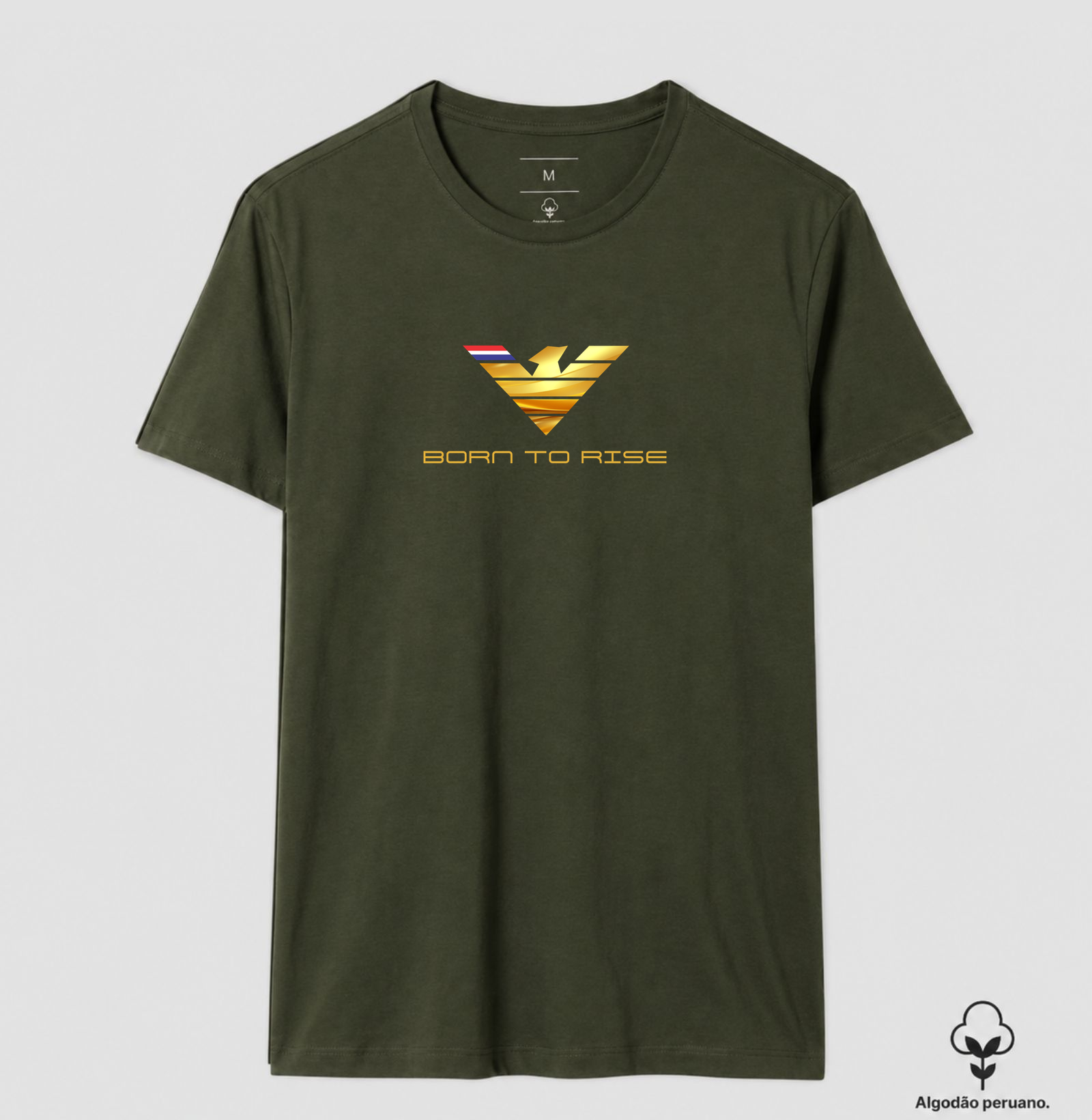 👑🦅 BORN TO RISE | A Grandeza de Quem Nasceu para Conquistar A estampa Born to Rise é uma verdadeira obra de arte que transmite poder, excelência e liderança. Com uma águia majestosa em dourado reluzente, símbolo universal de visão, liberdade e força, esta criação representa aqueles que não se contentam com o comum e estão sempre em busca de voos mais altos. - Imagem 9