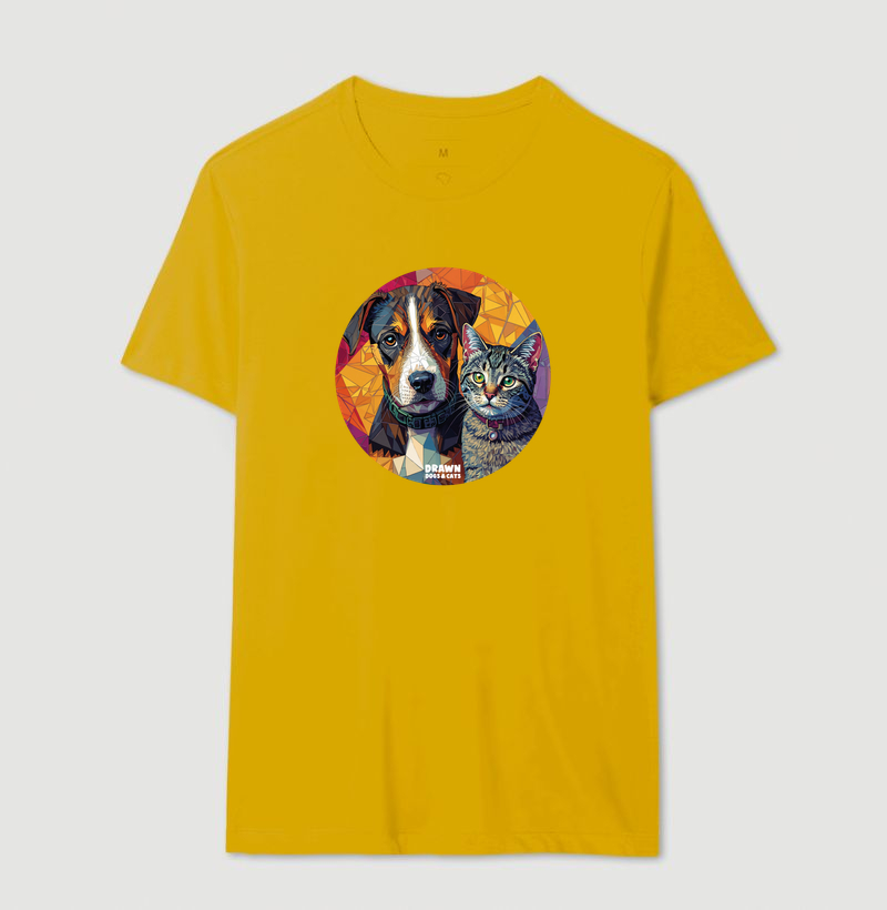 Cachorro e gato mosaico em círculo - Imagem 15